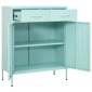 vidaXL Ντουλάπι Αποθήκευσης Χρώμα Μέντα 80 x 35 x 101,5 εκ. από Ατσάλι