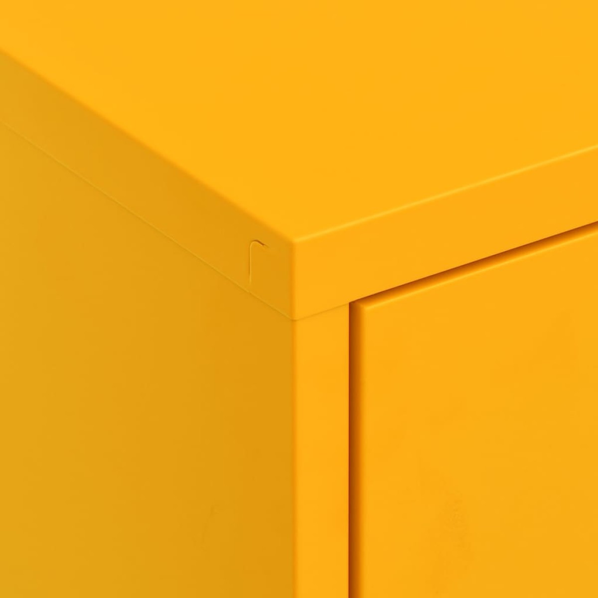 vidaXL Ντουλάπι Αποθήκευσης Μουσταρδί 80 x 35 x 101,5 εκ. Ατσάλινο
