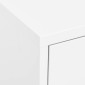 vidaXL Ντουλάπι Αποθήκευσης Λευκό 80 x 35 x 101,5 εκ. Ατσάλινο