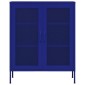 vidaXL Ντουλάπι Αποθήκευσης Ναυτικό Μπλε 80 x 35 x 101,5 εκ. Ατσάλινο