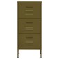 vidaXL Ντουλάπι Αποθήκευσης Πράσινο Λαδί 42,5x35x101,5 εκ. από Ατσάλι