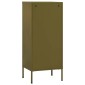 vidaXL Ντουλάπι Αποθήκευσης Πράσινο Λαδί 42,5x35x101,5 εκ. από Ατσάλι