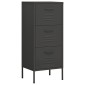 vidaXL Ντουλάπι Αποθήκευσης Ανθρακί 42,5x35x101,5 εκ. από Ατσάλι