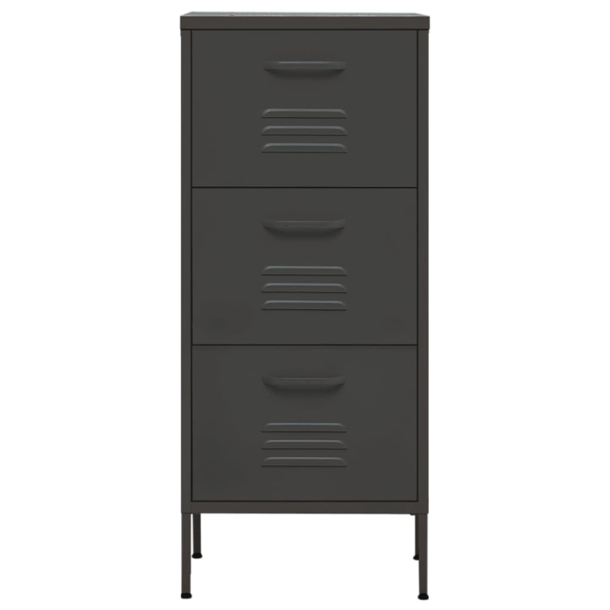 vidaXL Ντουλάπι Αποθήκευσης Ανθρακί 42,5x35x101,5 εκ. από Ατσάλι