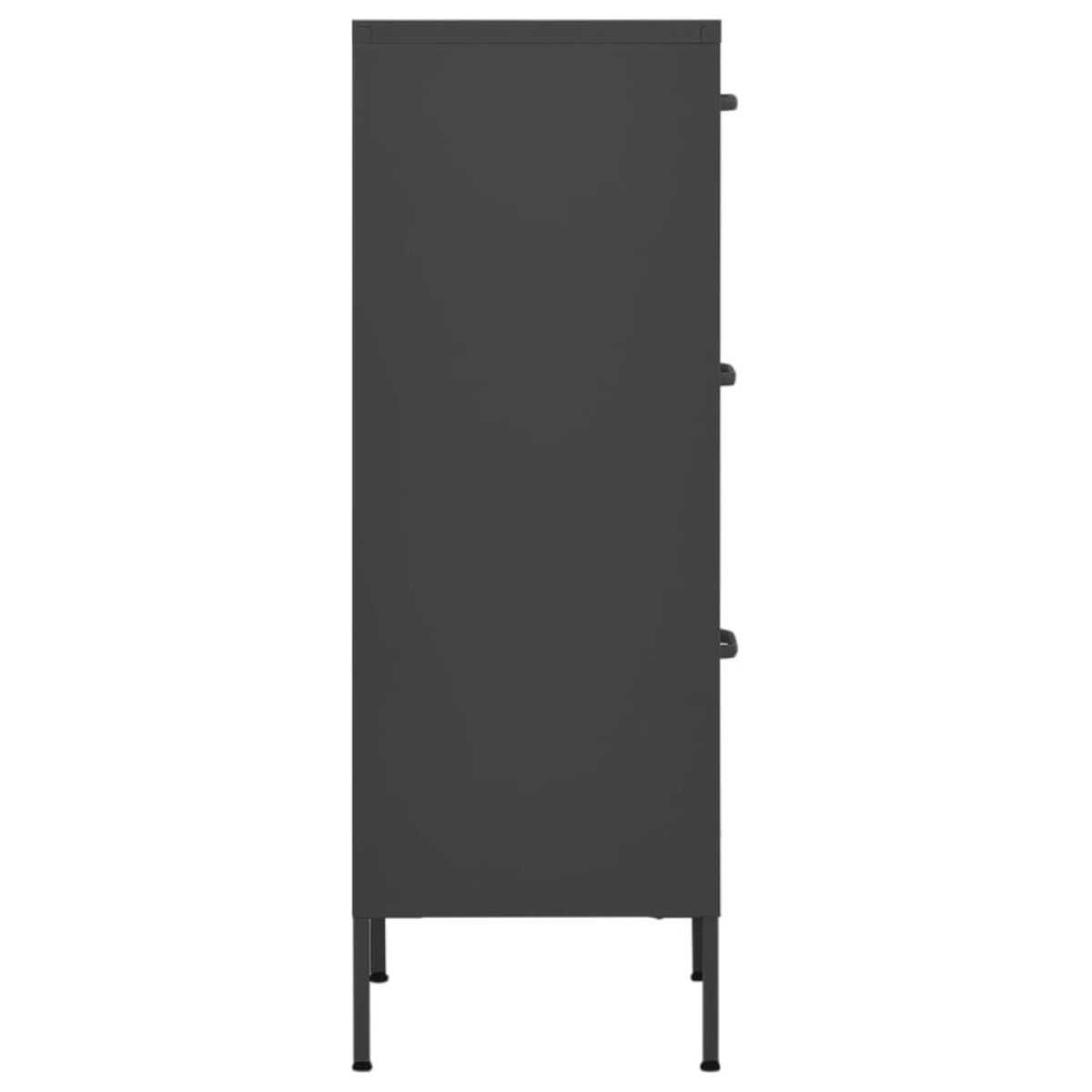 vidaXL Ντουλάπι Αποθήκευσης Ανθρακί 42,5x35x101,5 εκ. από Ατσάλι