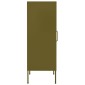 vidaXL Ντουλάπι Αποθήκευσης Πράσινο Λαδί 42,5x35x101,5 εκ. από Ατσάλι