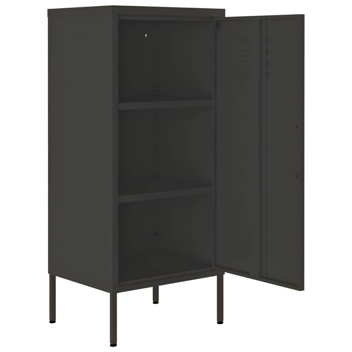 vidaXL Ντουλάπι Αποθήκευσης Ανθρακί 42,5x35x101,5 εκ. από Ατσάλι