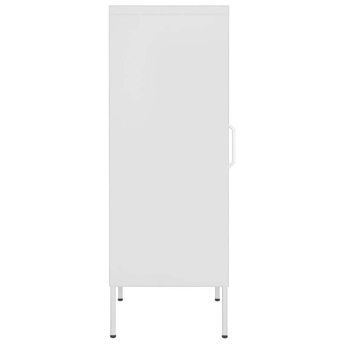 vidaXL Ντουλάπι Αποθήκευσης Λευκό 42,5x35x101,5 εκ. από Ατσάλι