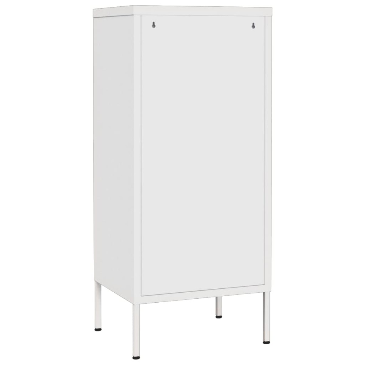 vidaXL Ντουλάπι Αποθήκευσης Λευκό 42,5x35x101,5 εκ. από Ατσάλι