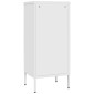 vidaXL Ντουλάπι Αποθήκευσης Λευκό 42,5x35x101,5 εκ. από Ατσάλι