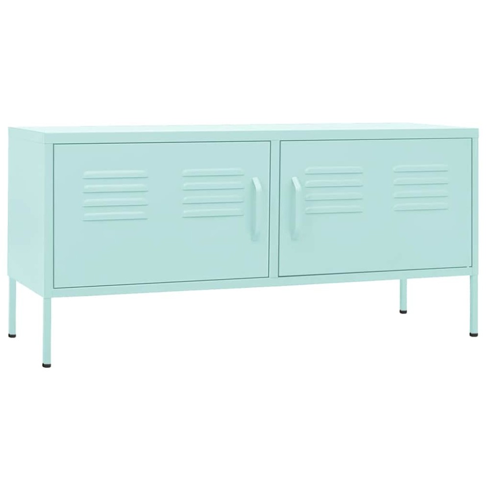 vidaXL Έπιπλο Τηλεόρασης Χρώμα Μέντας 105x35x50 εκ. από Ατσάλι