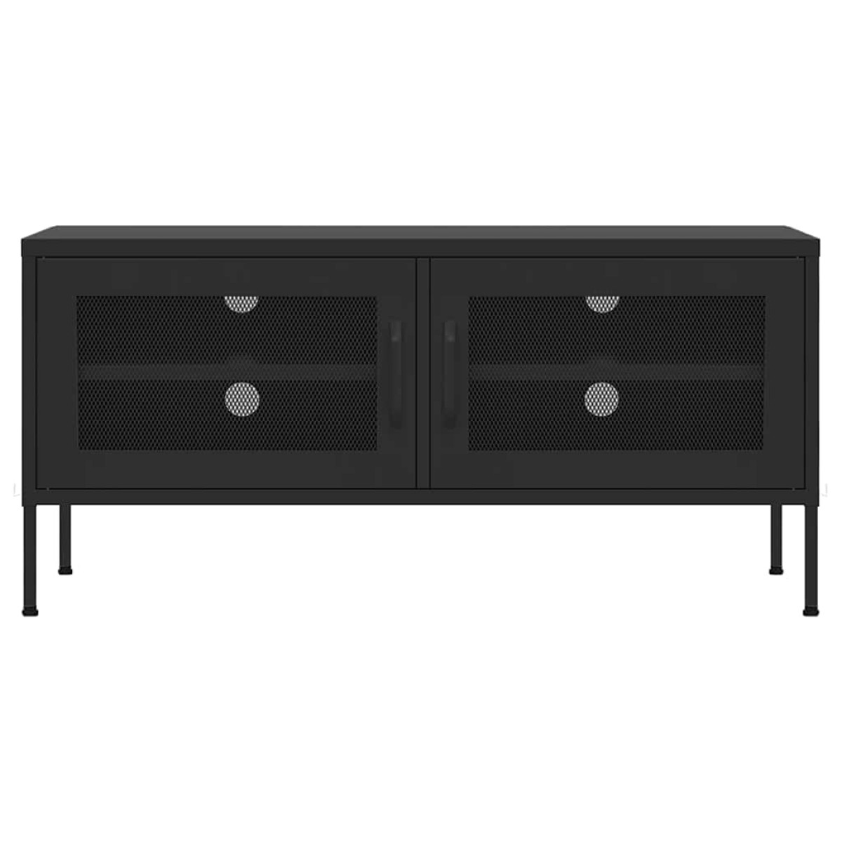 vidaXL Έπιπλο Τηλεόρασης Μαύρο 105x35x50 εκ. από Ατσάλι