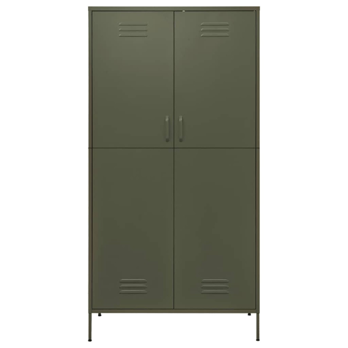 vidaXL Ντουλάπα Πράσινο Λαδί 90 x 50 x 180 εκ. από Ατσάλι