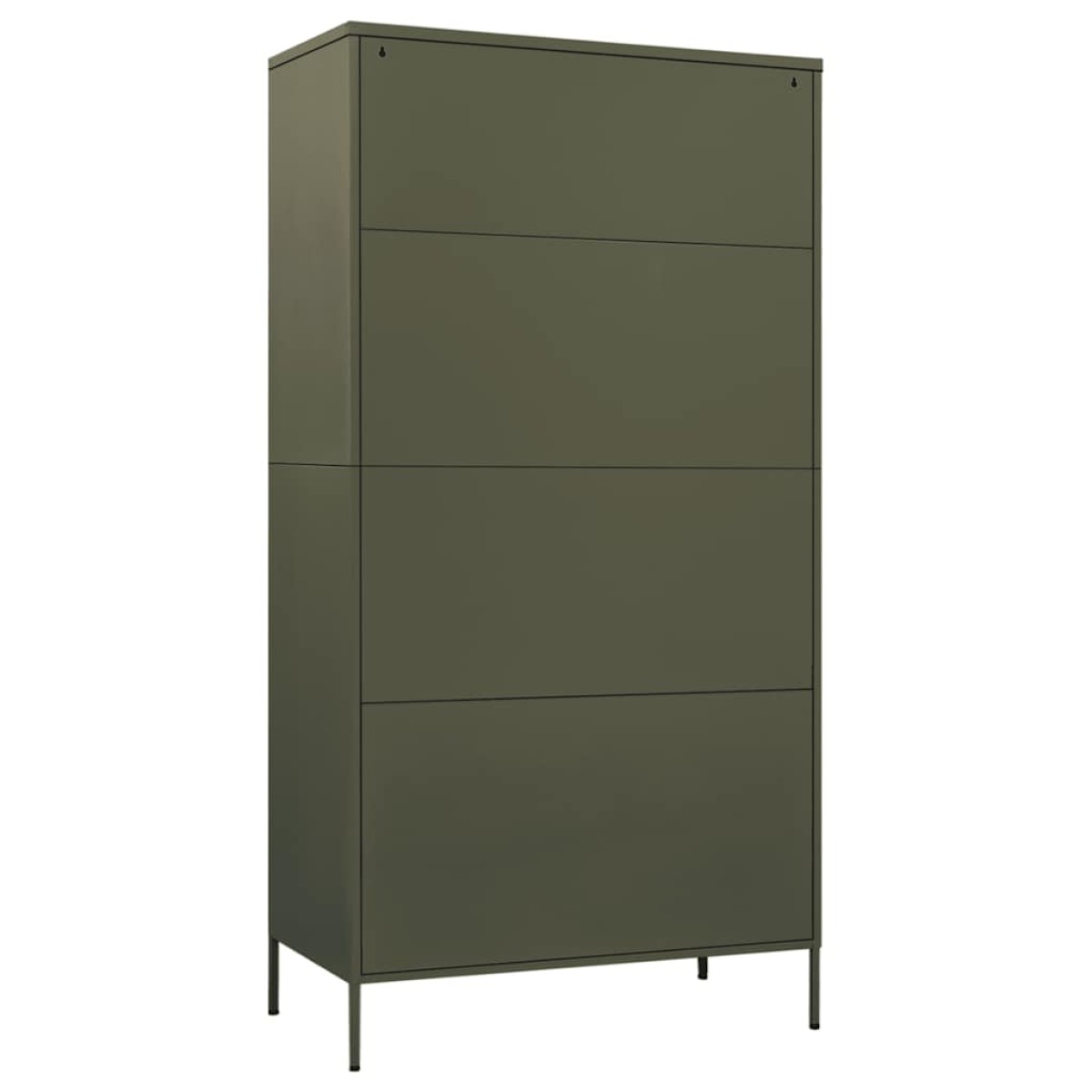 vidaXL Ντουλάπα Πράσινο Λαδί 90 x 50 x 180 εκ. από Ατσάλι