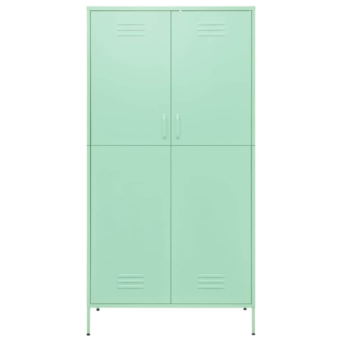 vidaXL Ντουλάπα Χρώμα Μέντα 90 x 50 x 180 εκ. από Ατσάλι