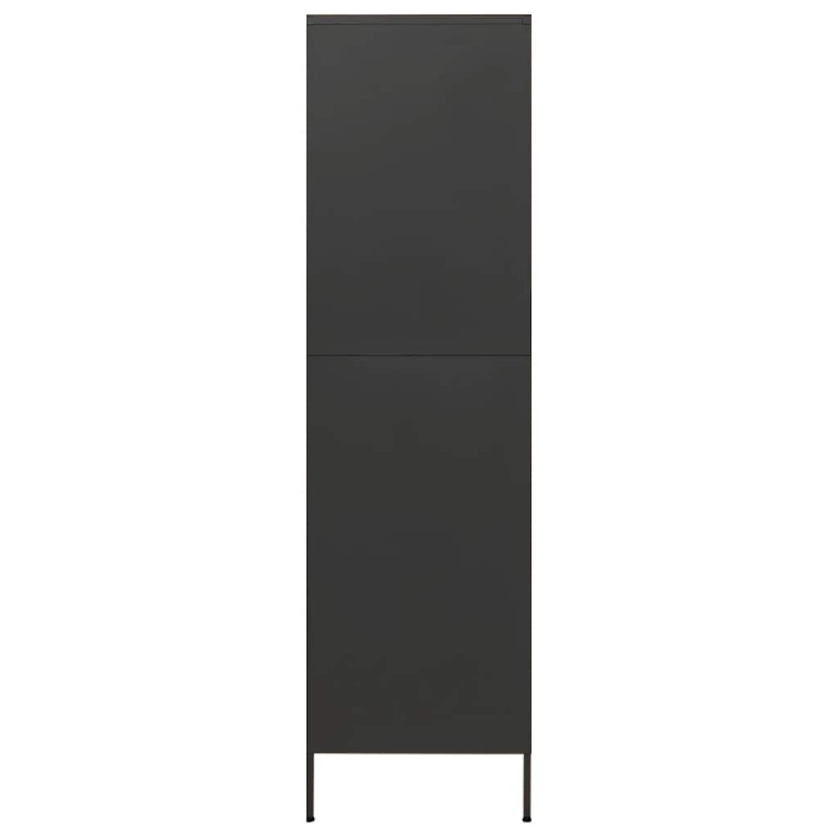 vidaXL Ντουλάπα Ανθρακί 90 x 50 x 180 εκ. από Ατσάλι
