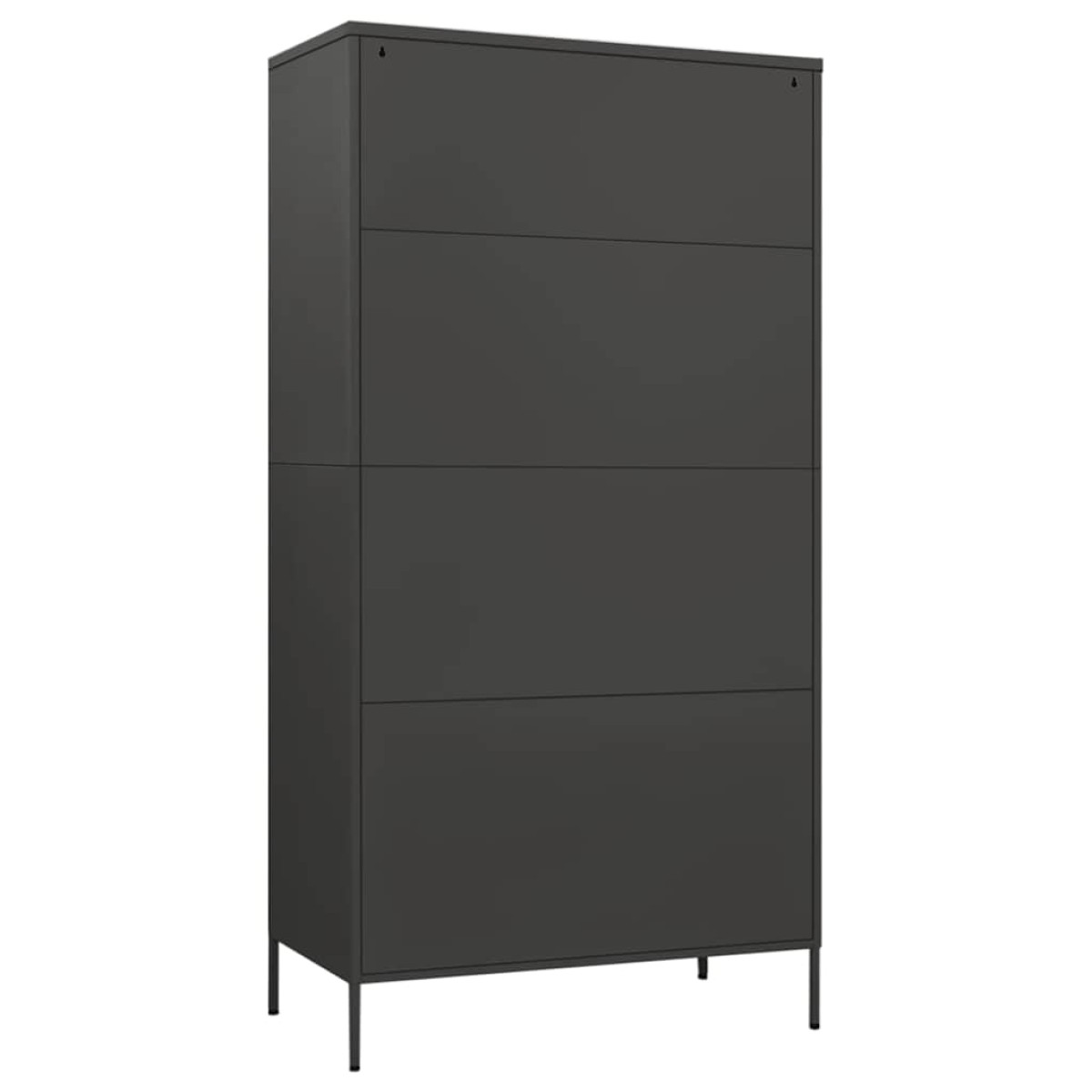 vidaXL Ντουλάπα Ανθρακί 90 x 50 x 180 εκ. από Ατσάλι