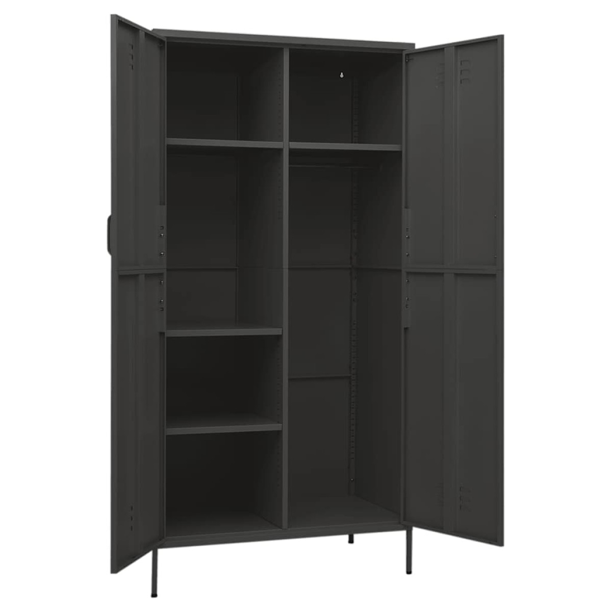 vidaXL Ντουλάπα Ανθρακί 90 x 50 x 180 εκ. από Ατσάλι