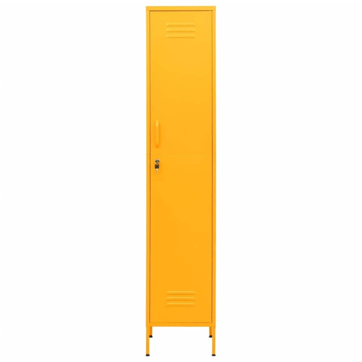 vidaXL Φοριαμός Μουσταρδί 35 x 46 x 180 εκ. από Ατσάλι