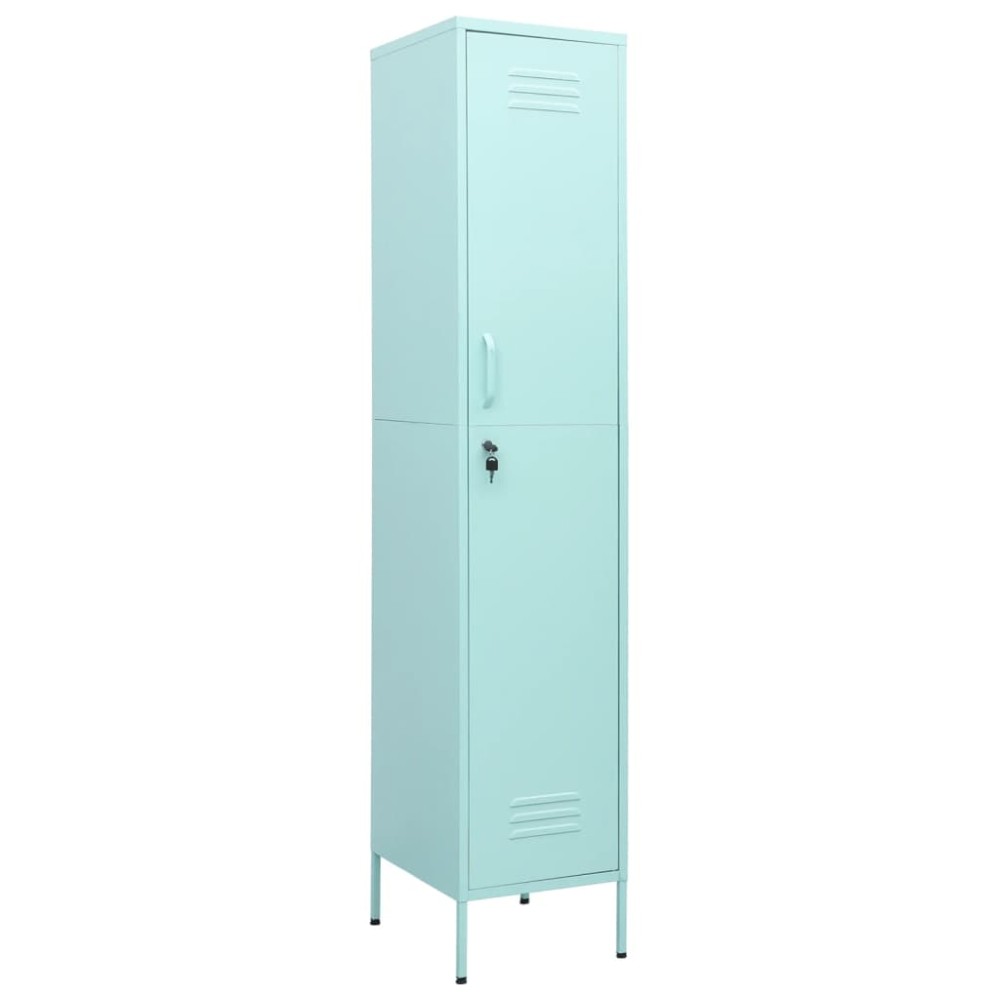 vidaXL Φοριαμός Χρώμα Μέντα 35 x 46 x 180 εκ. από Ατσάλι