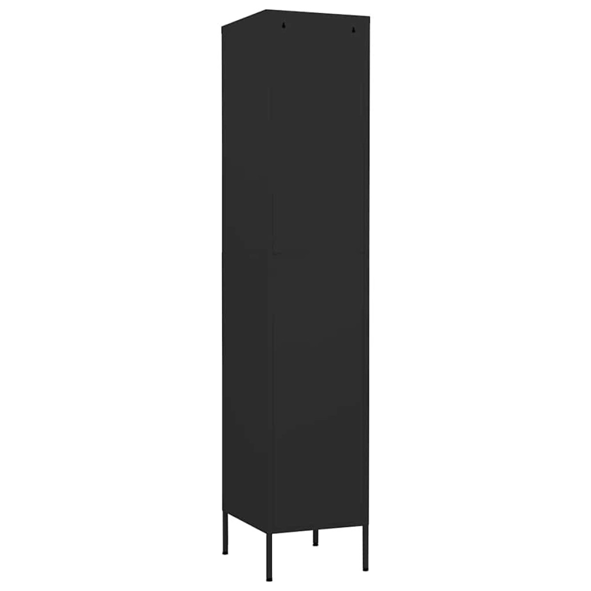 vidaXL Φοριαμός Μαύρος 35 x 46 x 180 εκ. από Ατσάλι