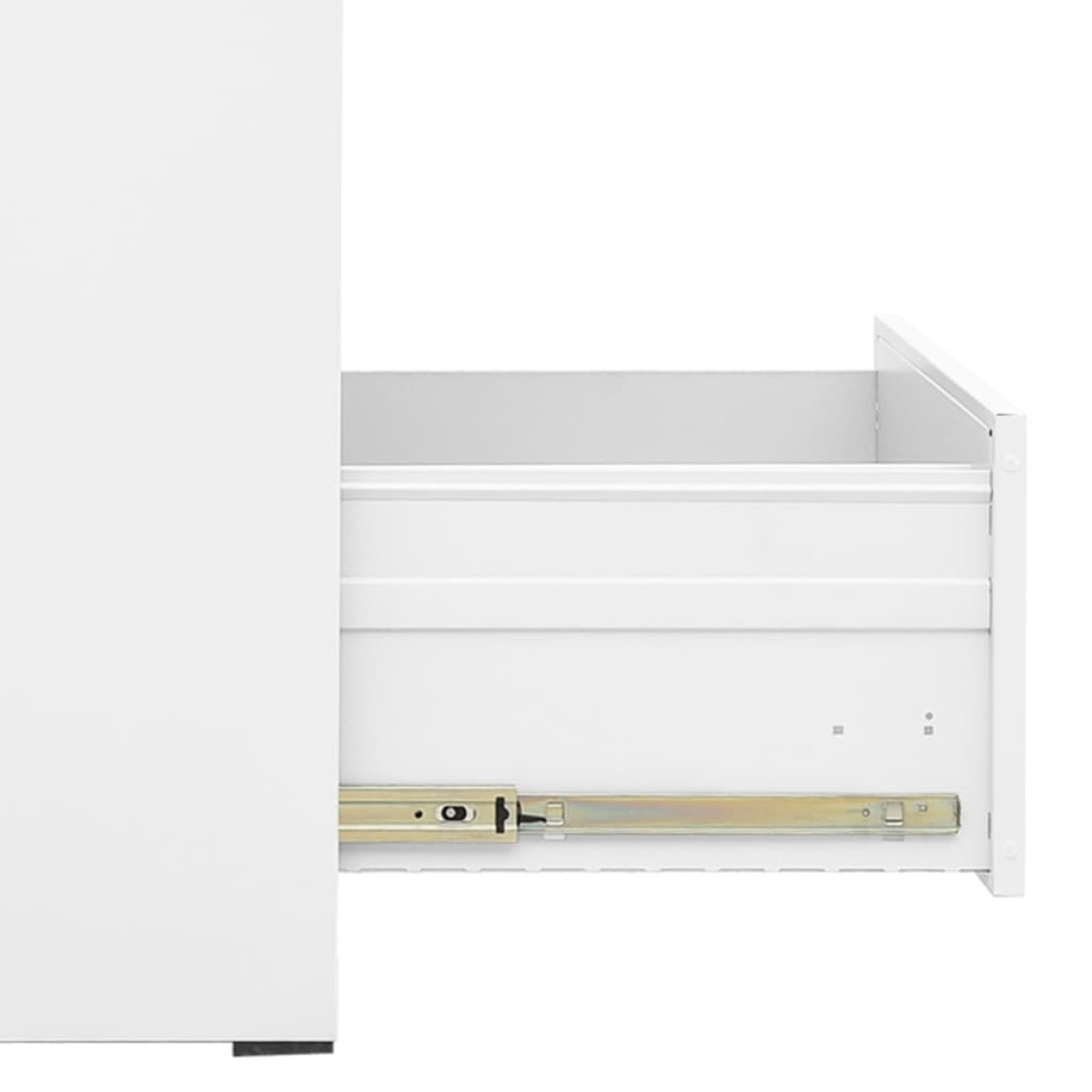 vidaXL Αρχειοθήκη Λευκή 46 x 62 x 133 εκ. από Ατσάλι