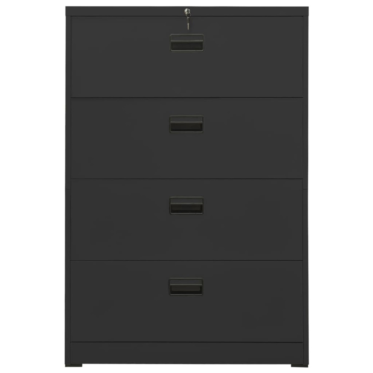 vidaXL Αρχειοθήκη Ανθρακί 90 x 46 x 134 εκ. από Ατσάλι