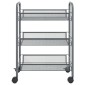 vidaXL Τρόλεϊ Κουζίνας 3 Επιπέδων Γκρι 46 x 26 x 64 εκ. Σιδερένιο