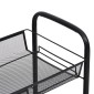 vidaXL Τρόλεϊ Κουζίνας 4 Επιπέδων Μαύρο 46 x 26 x 85 εκ. Σιδερένιο