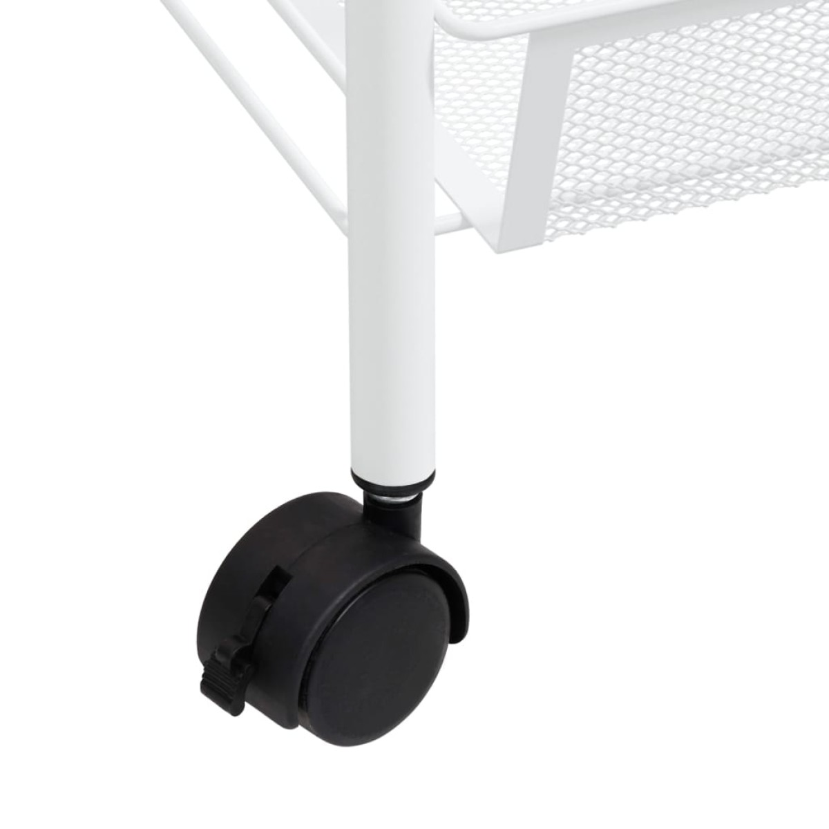 vidaXL Τρόλεϊ Κουζίνας 5 Επιπέδων Λευκό 46 x 26 x 105 εκ. Σιδερένιο
