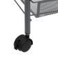 vidaXL Τρόλεϊ Κουζίνας 5 Επιπέδων Γκρι 46 x 26 x 105 εκ. Σιδερένιο