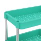 vidaXL Τρόλεϊ Κουζίνας 5 Επιπέδων Τιρκουάζ 42 x 29 x 128εκ. Σίδερο/ABS