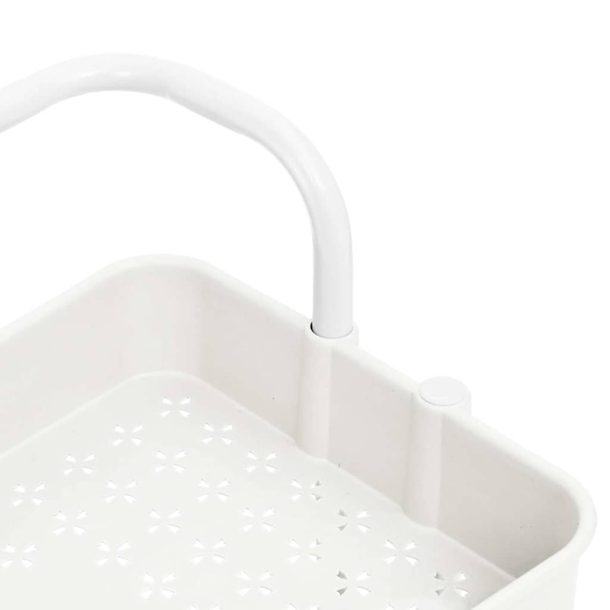 vidaXL Τρόλεϊ Κουζίνας 3 Επιπέδων Λευκό 42 x 35 x 85 εκ. Σίδερο/ABS