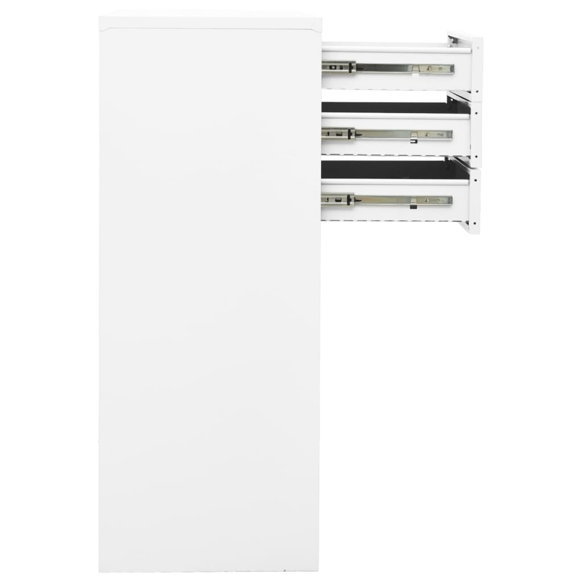 vidaXL Ντουλάπα Γραφείου Λευκή 90 x 40 x 102 εκ. Ατσάλινη