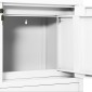 vidaXL Ντουλάπα Γραφείου Λευκή 90 x 40 x 102 εκ. Ατσάλινη
