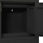 vidaXL Ντουλάπα Γραφείου Ανθρακί 90 x 40 x 102 εκ. Ατσάλινη