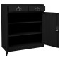 vidaXL Ντουλάπα Γραφείου Μαύρη 90 x 40 x 102 εκ. Ατσάλινη