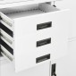 vidaXL Ντουλάπα Γραφείου Λευκή 90 x 40 x 180 εκ. Ατσάλινη