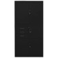vidaXL Ντουλάπα Γραφείου Μαύρη 90 x 40 x 180 εκ. Ατσάλινη