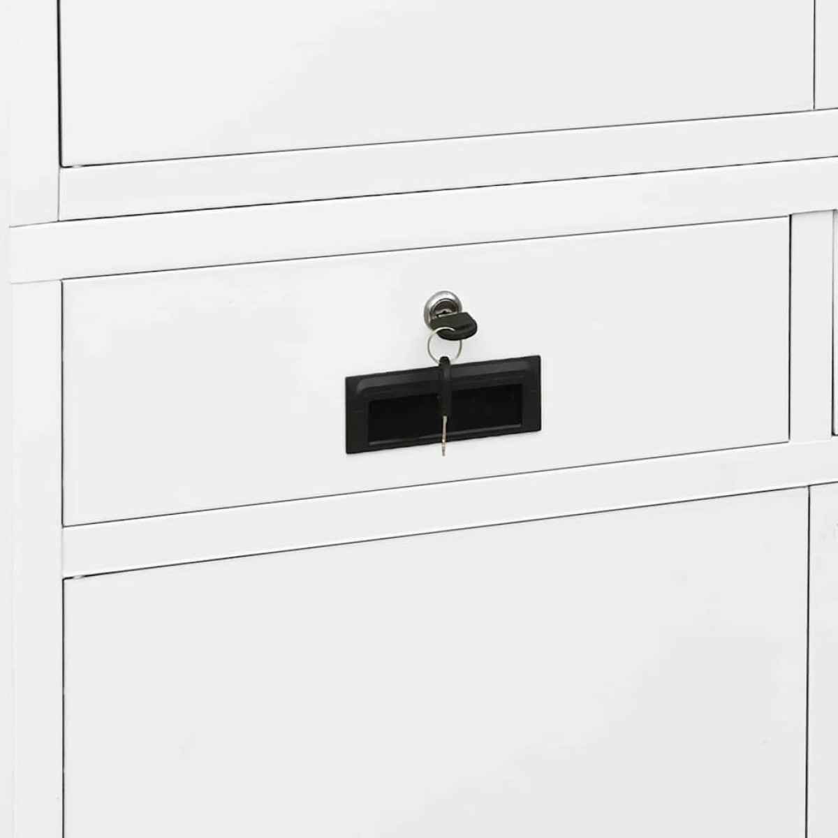 vidaXL Ντουλάπα Γραφείου Λευκή 90 x 40 x 180 εκ. Ατσάλινη