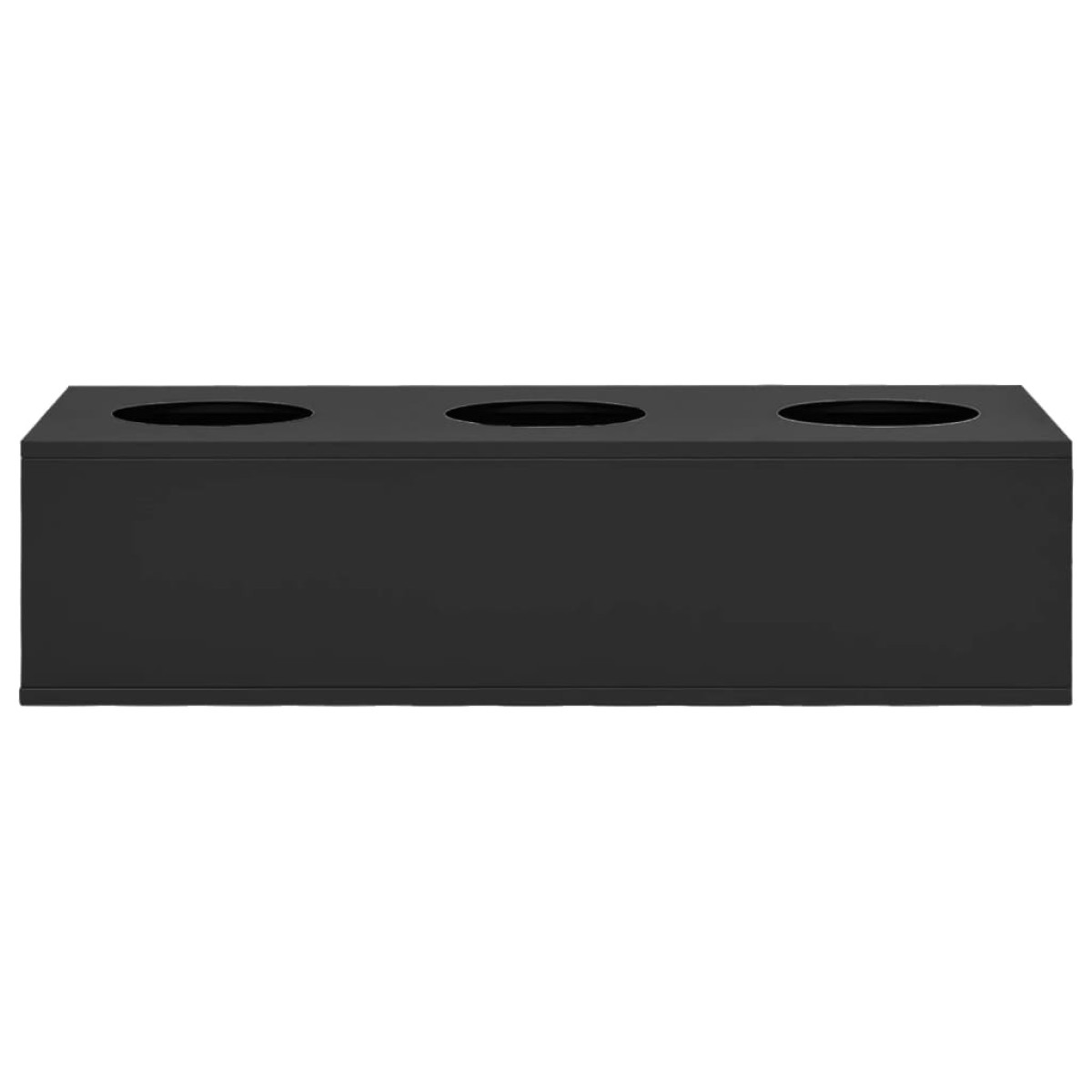 vidaXL Ανθοδοχείο Ανθρακί 90 x 40 x 23 εκ. Ατσάλινο