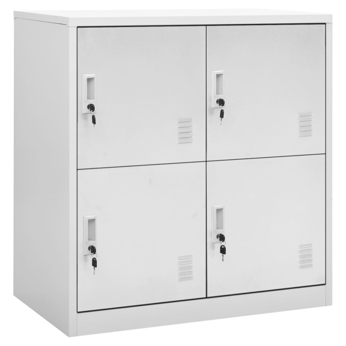 vidaXL Φοριαμός Ανοιχτό Γκρι 90 x 45 x 92,5 εκ. Ατσάλινος