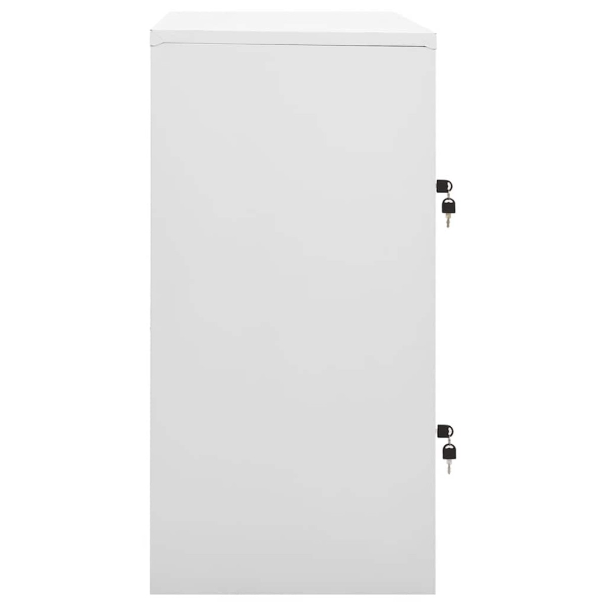 vidaXL Φοριαμός Ανοιχτό Γκρι / Μπλε 90 x 45 x 92,5 εκ. Ατσάλινος