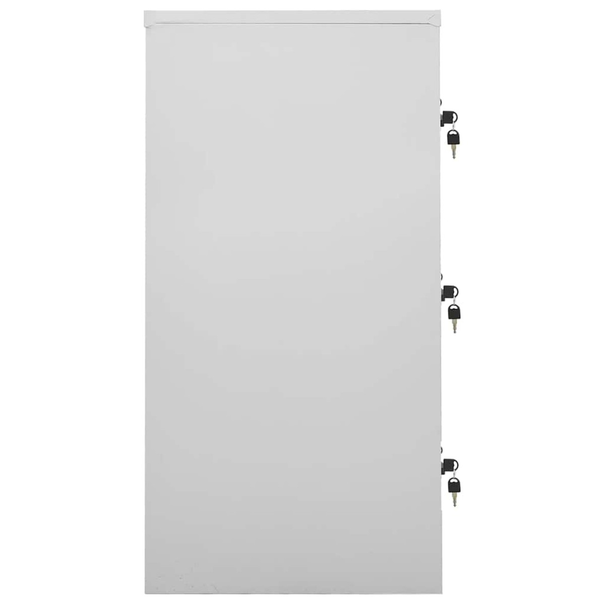 vidaXL Φοριαμός Ανοιχτό Γκρι / Κόκκινο 90 x 45 x 92,5 εκ. Ατσάλινος