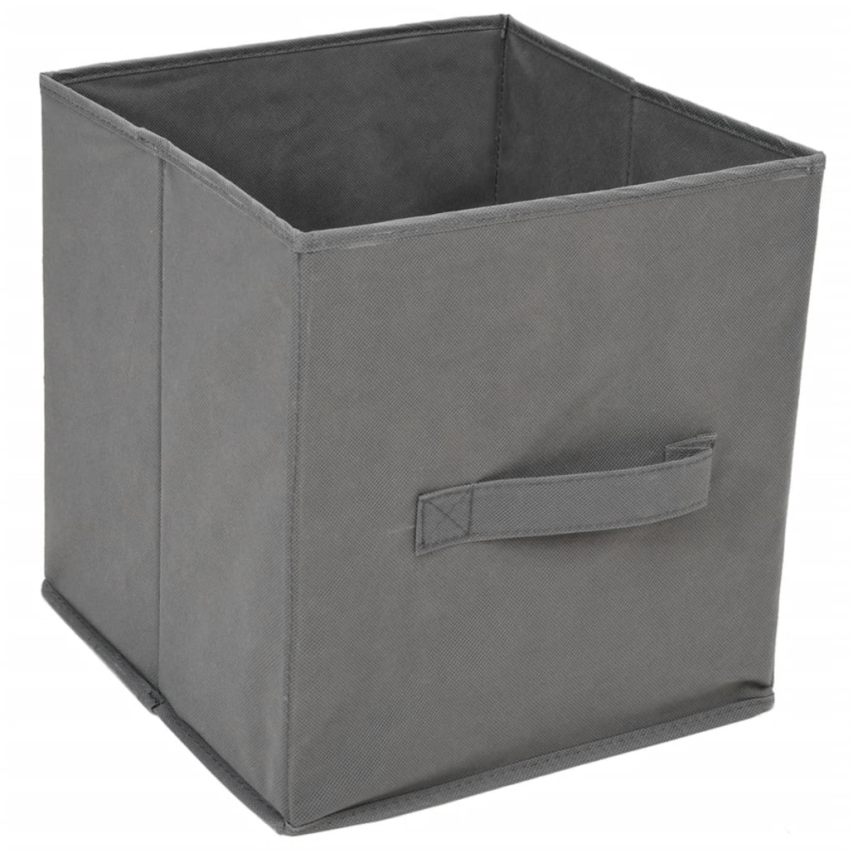 vidaXL Ντουλάπι με 4 Υφασμάτινα Καλάθια Γκρι 63x30x71 εκ. από Ατσάλι