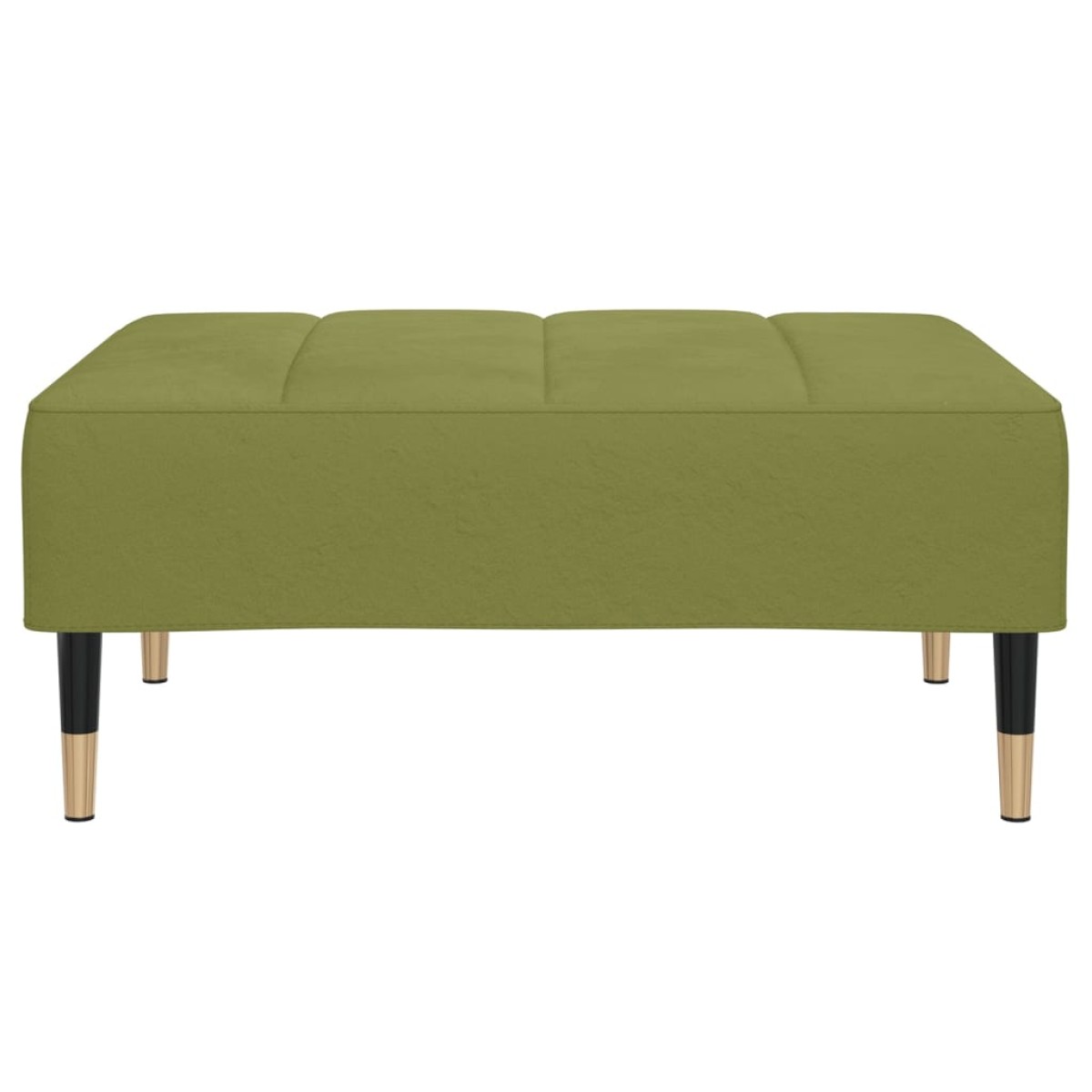 vidaXL Υποπόδιο Ανοιχτό Πράσινο 78 x 56 x 32 εκ. Βελούδινο