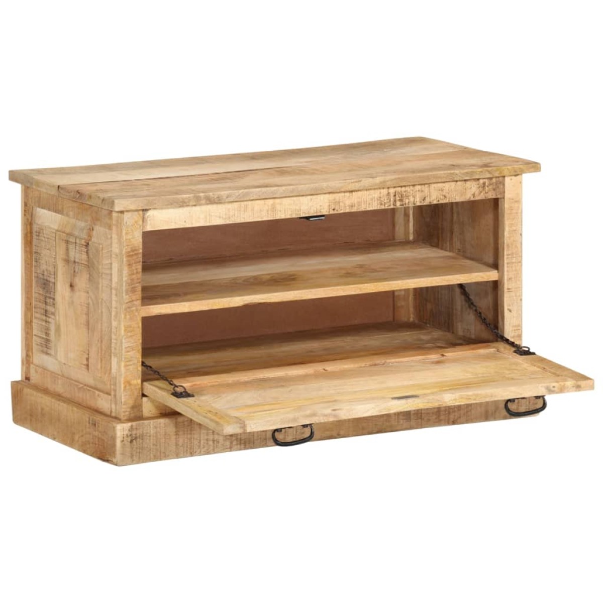 vidaXL Παπουτσοθήκη 85 x 40 x 45 εκ. από Μασίφ Ξύλο Μάνγκο
