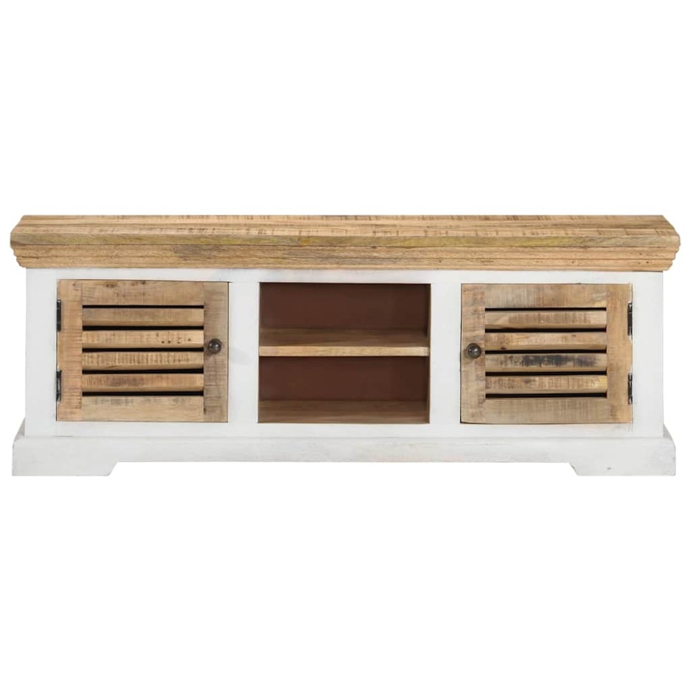 vidaXL Έπιπλο Τηλεόρασης 110 x 30 x 40 εκ. από Μασίφ Ξύλο Μάνγκο
