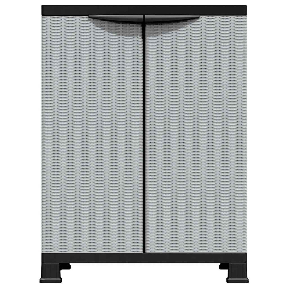 vidaXL Πλαστικό Ντουλάπι 68 x 39 x 92 εκ. με Σχεδιασμό σε Στυλ Ρατάν