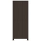 vidaXL Πλαστικό Ντουλάπι 68x39x171,5 εκ με Σχεδιασμό σε Στυλ Ρατάν